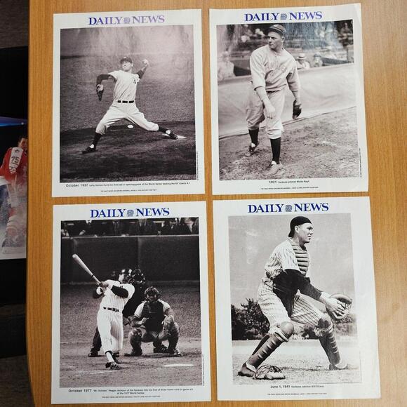 NEW YORK YANKEES 8x10 DAILY NEWS CARICATURES BILL GALLO MANTLE GEHRIG BERRA + - Picture 3 of 15